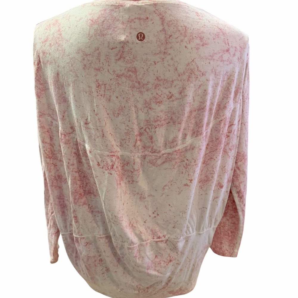 Lululemon Pink Marble Pullover Back in Action